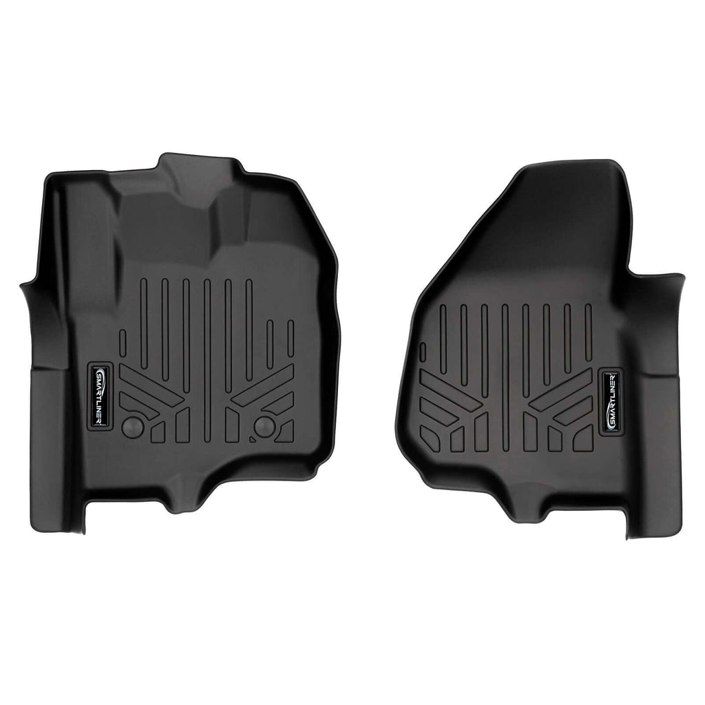 SMARTLINER Custom Fit Floor Liners For 2012-2016 F-250/F-350/F-450/F-550 Super Duty with Raised Drivers Side Pedal