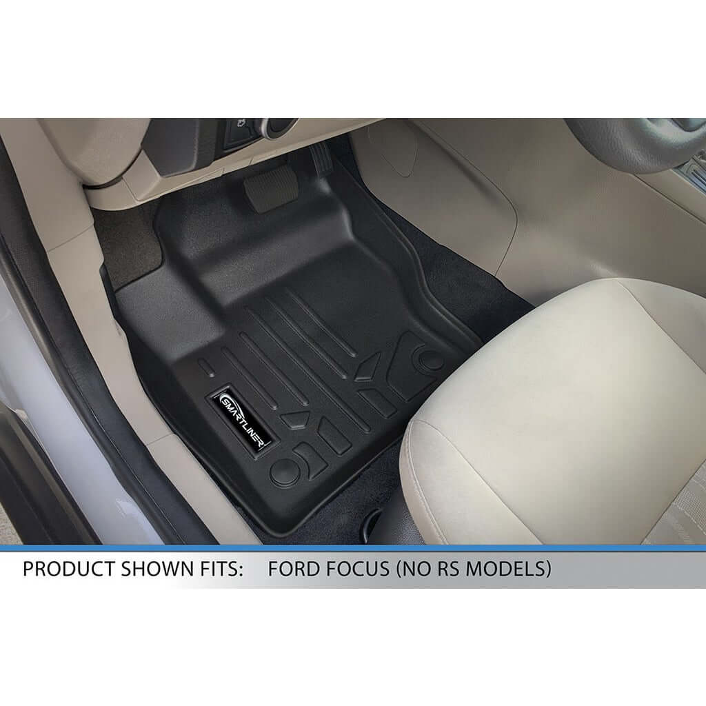 SMARTLINER Custom Fit Floor Liners For 2012-2018 Ford Focus ST Model (No SR Models)