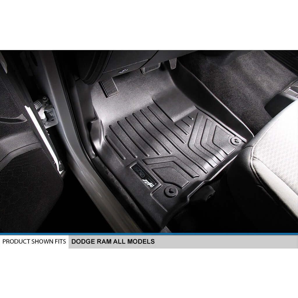 SMARTLINER Custom Fit Floor Liners For 2012-2024 RAM 1500 Quad Cab