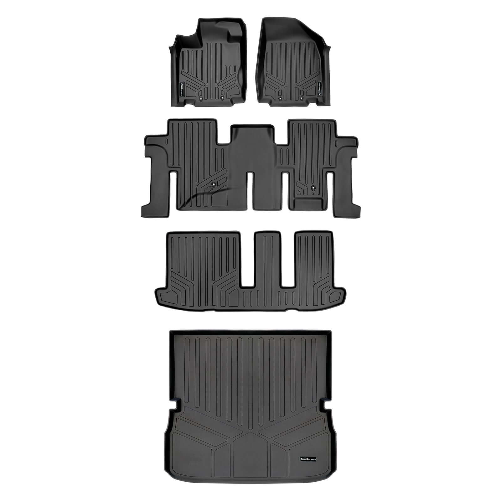 SMARTLINER Custom Fit Floor Liners For 2013-2020 Nissan Pathfinder / 2013 Infiniti JX35