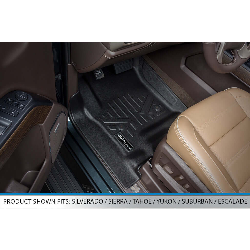 SMARTLINER Custom Fit Floor Liners For 2015-2020 Suburban / Yukon XL (with 2nd Row Bench Seat)