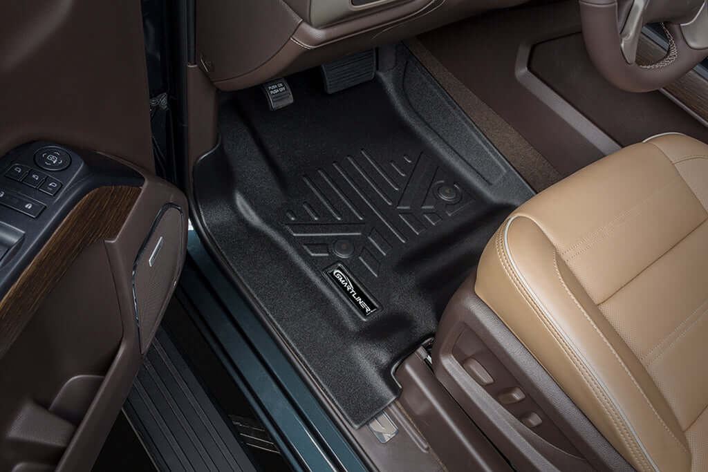 SMARTLINER Custom Fit Floor Liners For 2015 - 2020 Chevy Tahoe / GMC Yukon with 2nd Row Bucket Seats