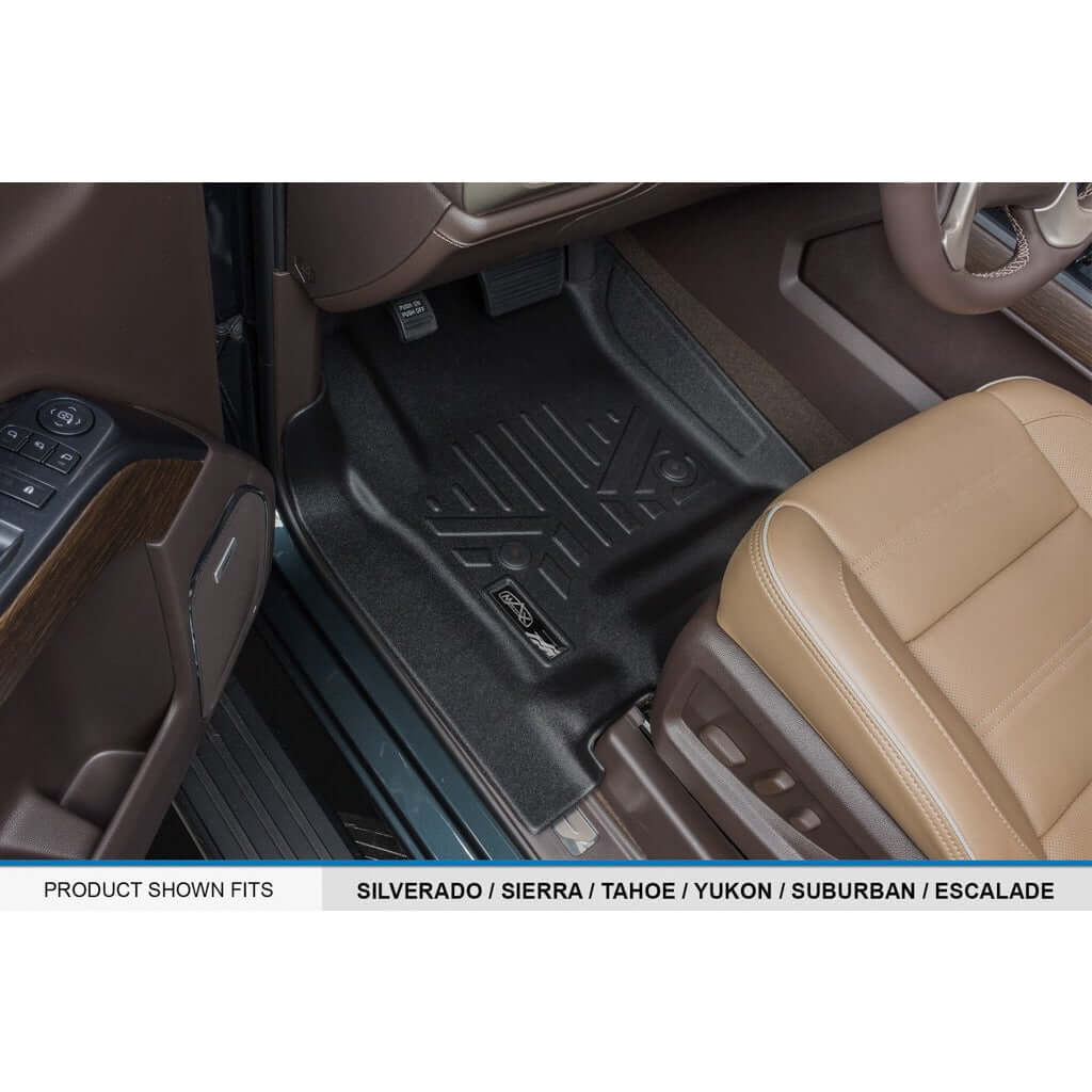 SMARTLINER Custom Fit Floor Liners For 2015-2020 Suburban / Yukon XL (with 2nd Row Bench Seat)