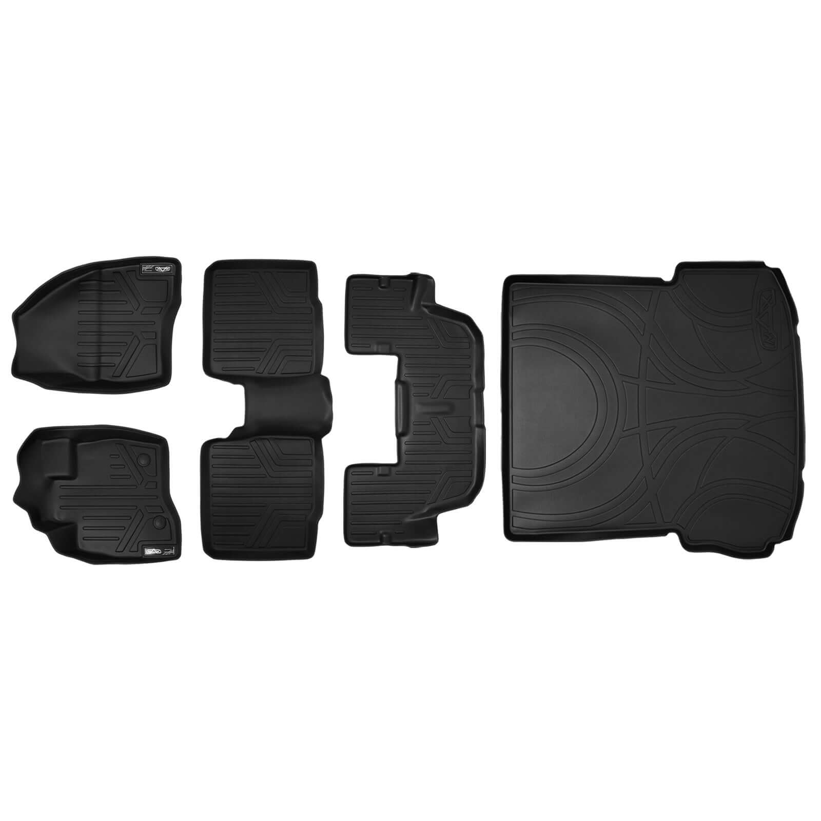 SMARTLINER Custom Fit Floor Liners For 2015-2016 Explorer (without 2nd Row Center Console)