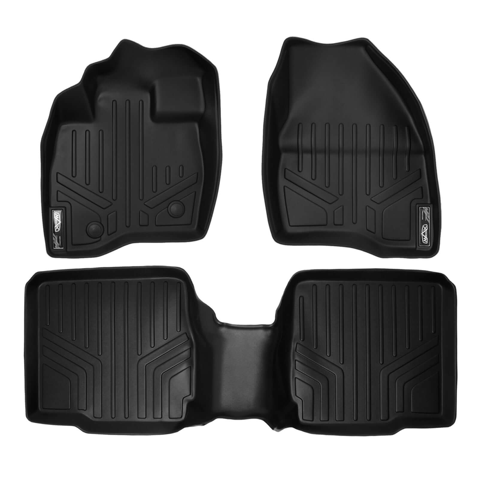 SMARTLINER Custom Fit Floor Liners For 2015-2016 Ford Explorer (with 2nd Row Center Console)