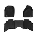 SMARTLINER Custom Fit Floor Liners For 2002-2008 Dodge Ram 1500 Quad Cab / 2003-2009 Ram 2500/3500 Quad Cab Bench seat With OTH Coverage