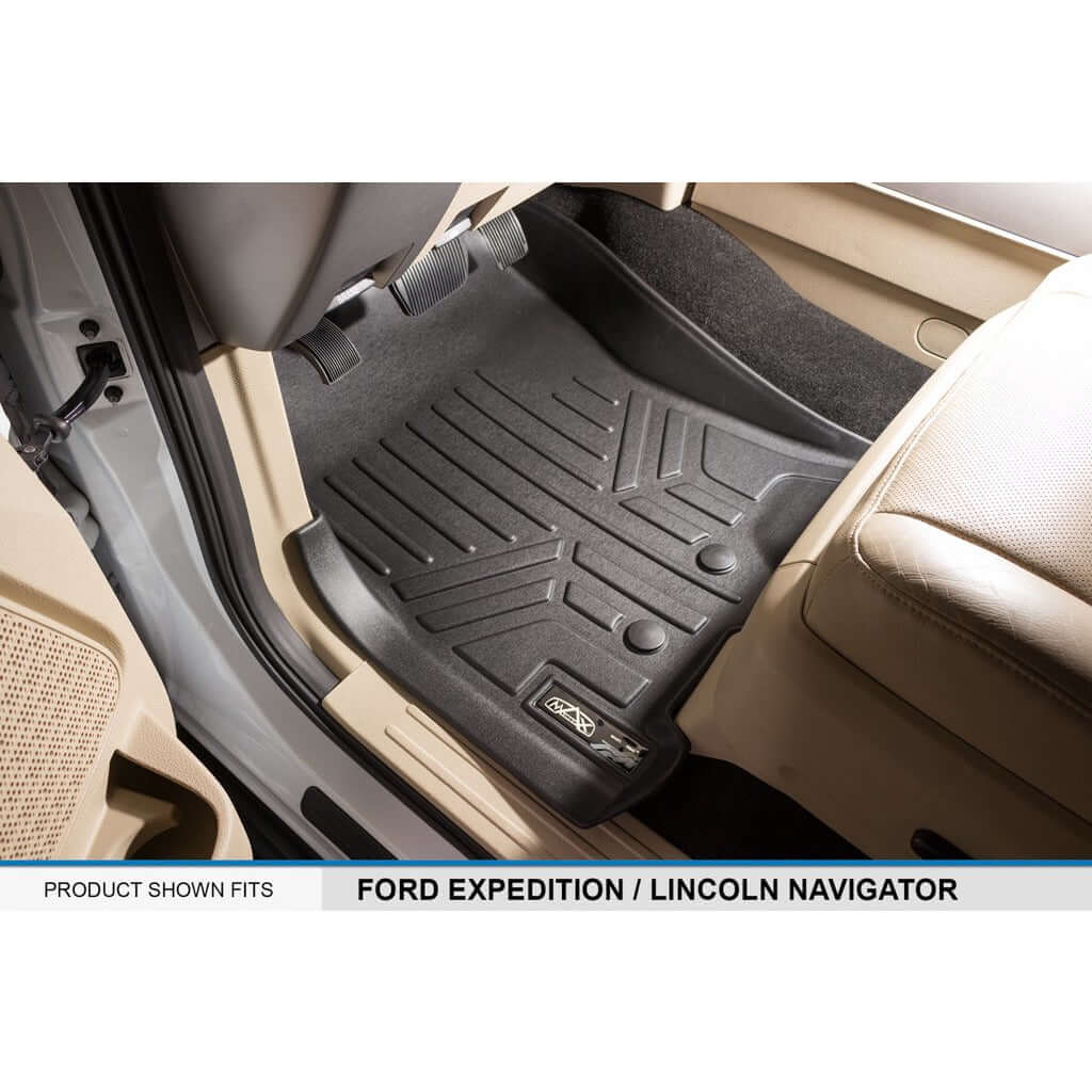 SMARTLINER Custom Fit Floor Liners For 2011 - 2017 Ford Expedition/Lincoln Navigator with 2nd Row Bench Seat or Console