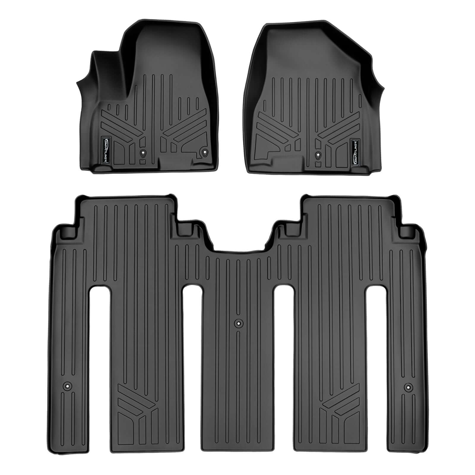 SMARTLINER Custom Fit Floor Liners For 2015-2021 Kia Sedona (7 Passenger Model Only)