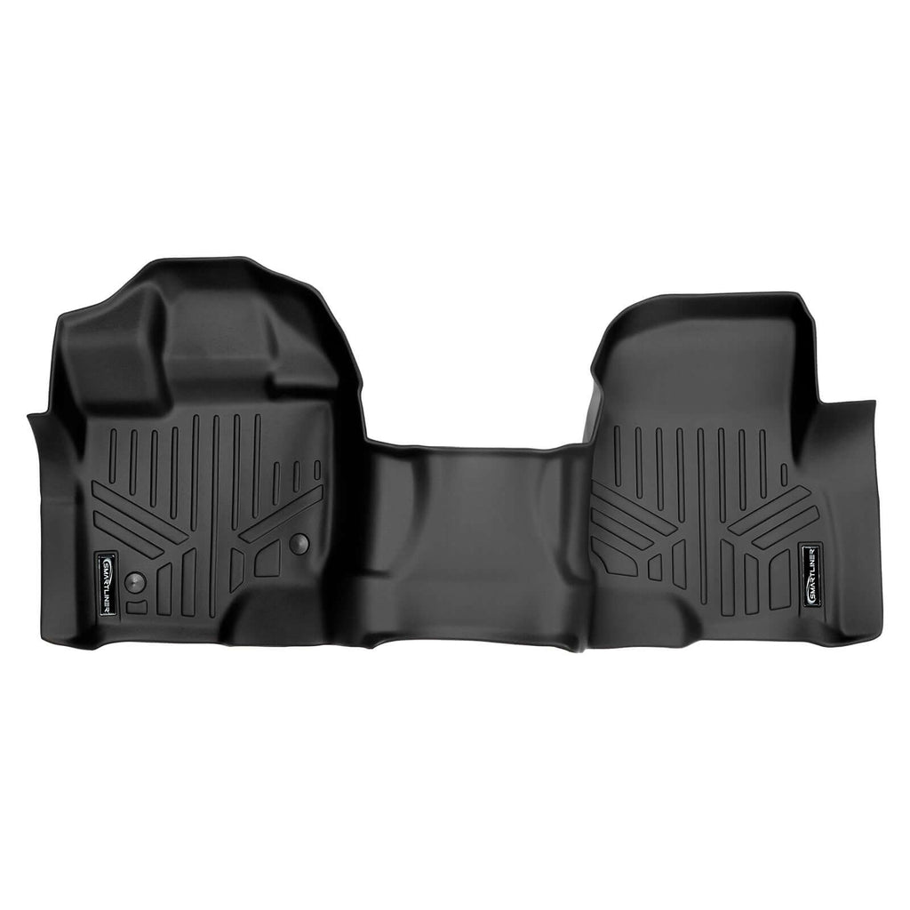 SmartCoverage™ Custom Fit Floor Liners For 2015-2025 Ford F-150 SuperCab with 1st Row Bench Seat With rear under seat Storage (Vinyl)