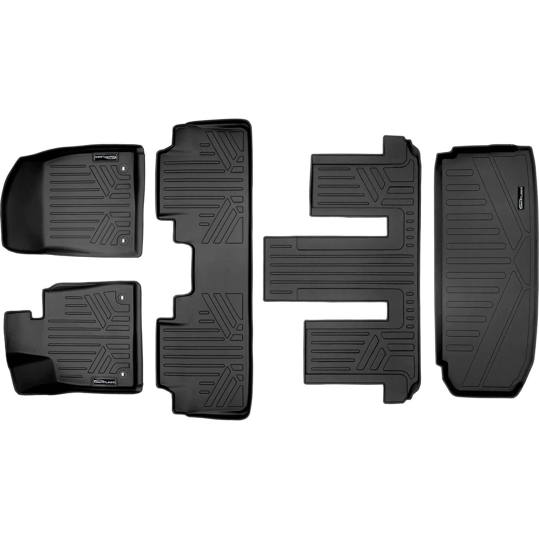 SMARTLINER Custom Fit Floor Liners For 2018-2022 Lexus RXL Hybrid (6 Passenger)