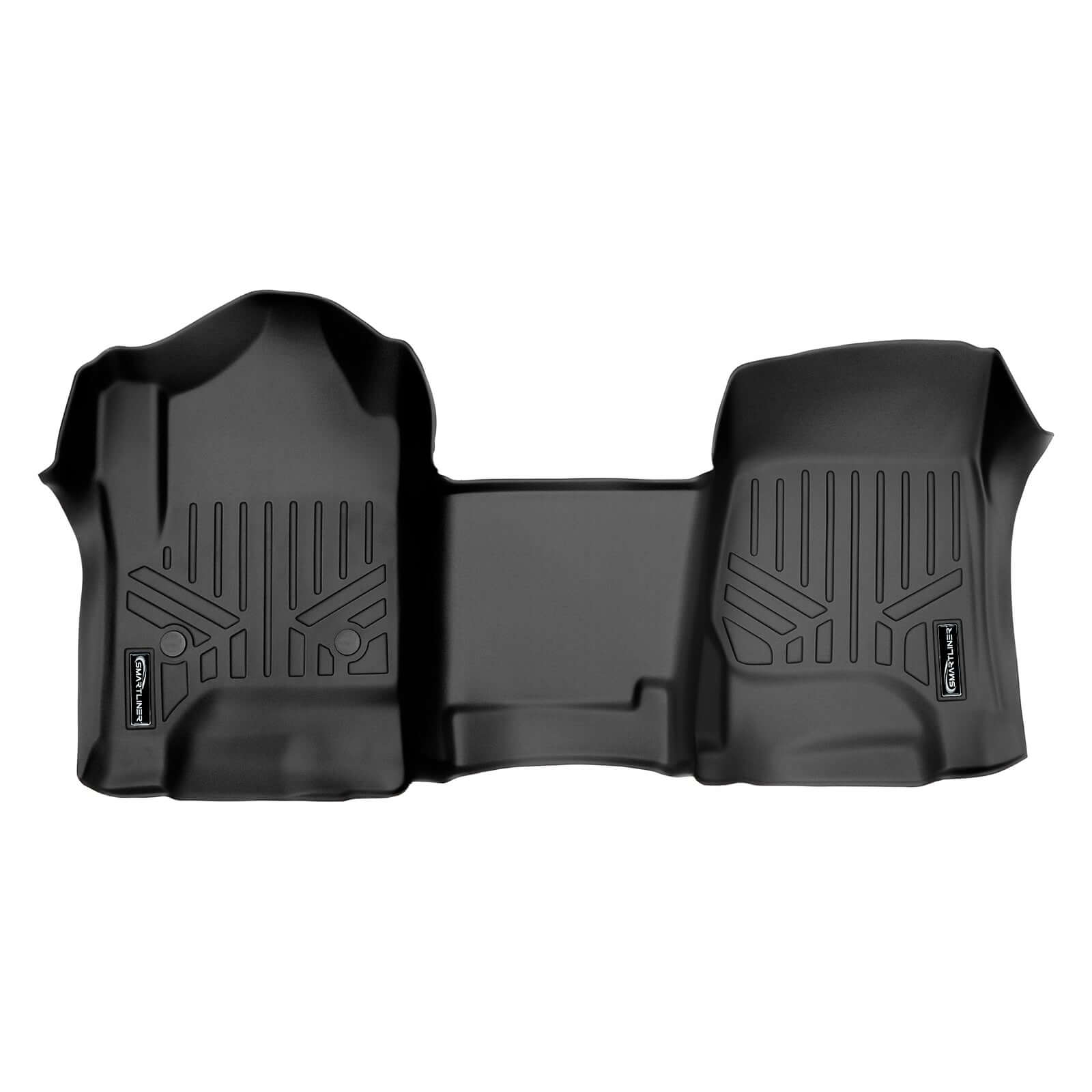 SMARTLINER Custom Fit Floor Liners For Double Cab 2014-2018 Silverado/Sierra 1500 - 2015-2021 2500/3500 HD