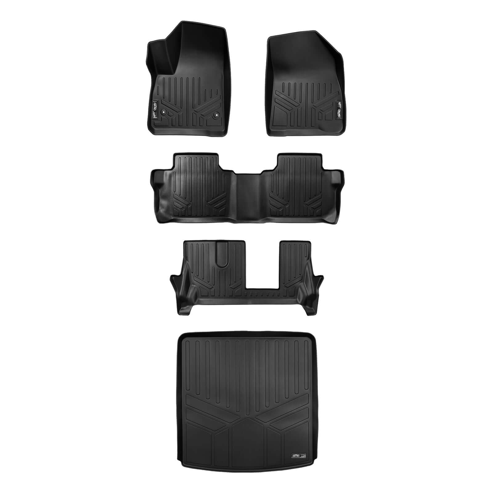 SMARTLINER Custom Fit Floor Liners For 2017-2023 GMC Acadia (7 Passenger)