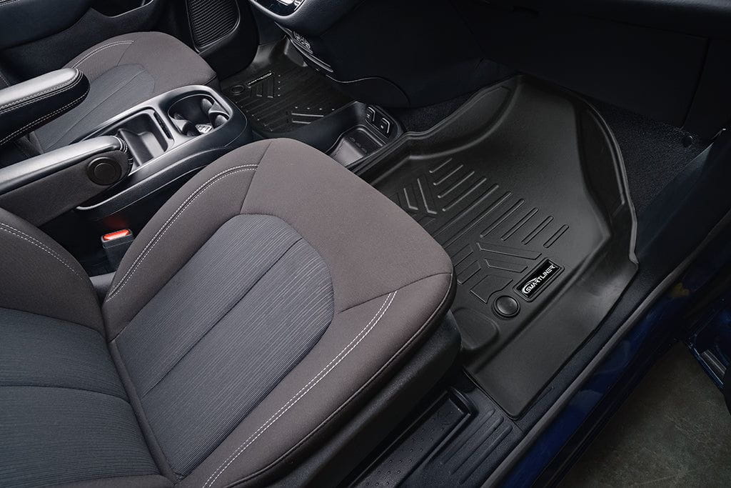 SMARTLINER Custom Fit Floor Liners For 2017-2020 Chrysler Pacifica with 2nd Row Bench Seats (8 Passenger Model)