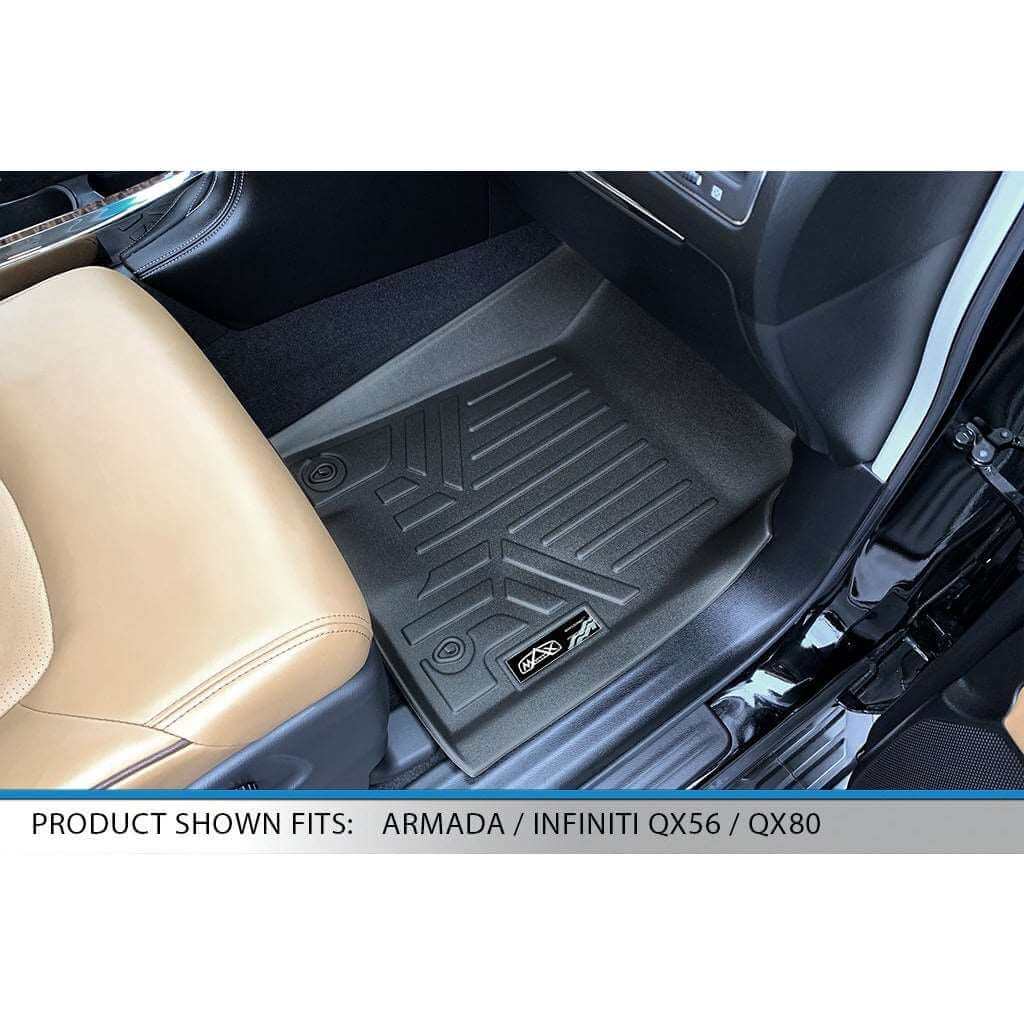 SMARTLINER Custom Fit Floor Liners For 17-18 Armada / 11-13 Infiniti QX56 / 2014-2018 QX80