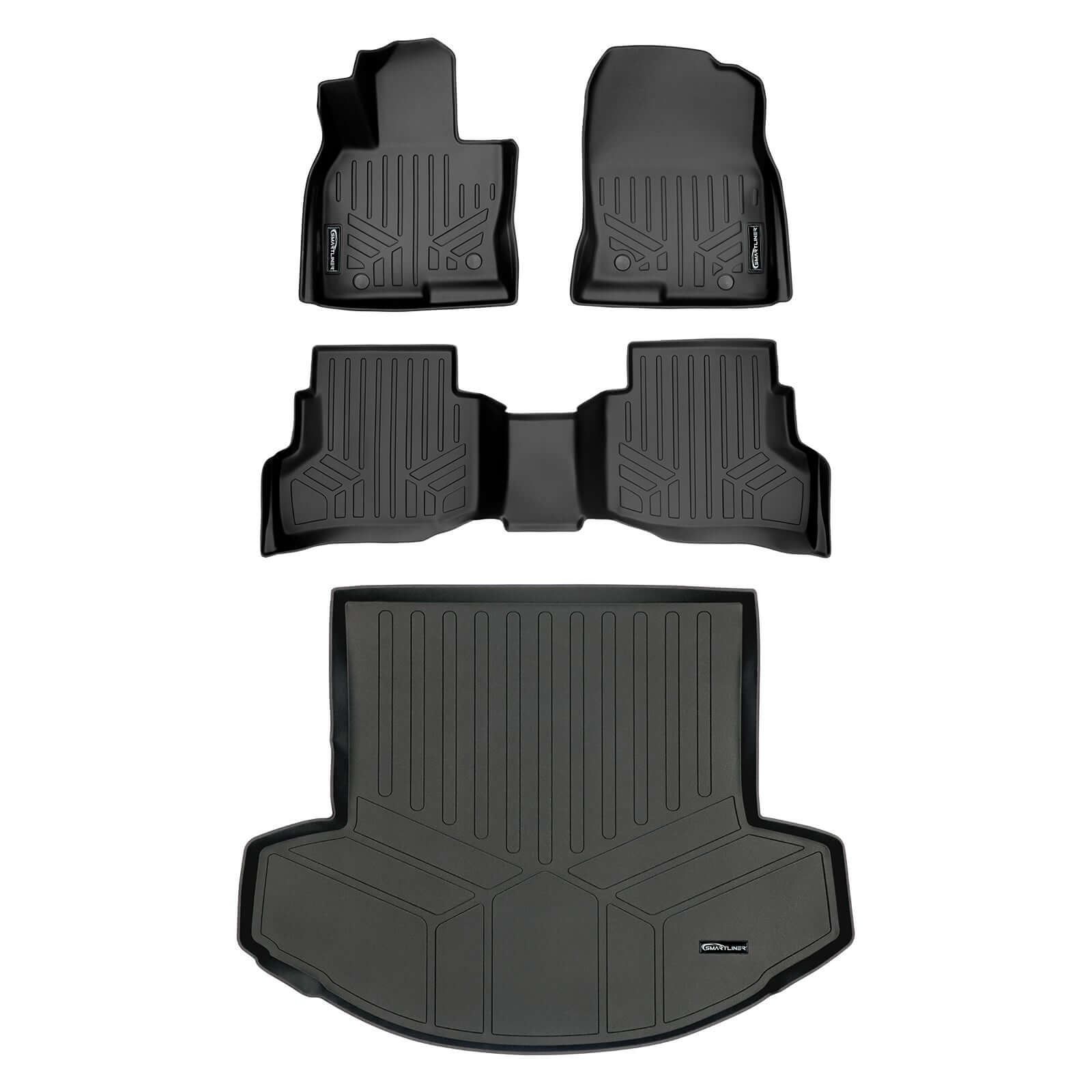 SMARTLINER Custom Fit Floor Liners For 2020-2023 Mazda CX-9 (6 Passenger With CC)
