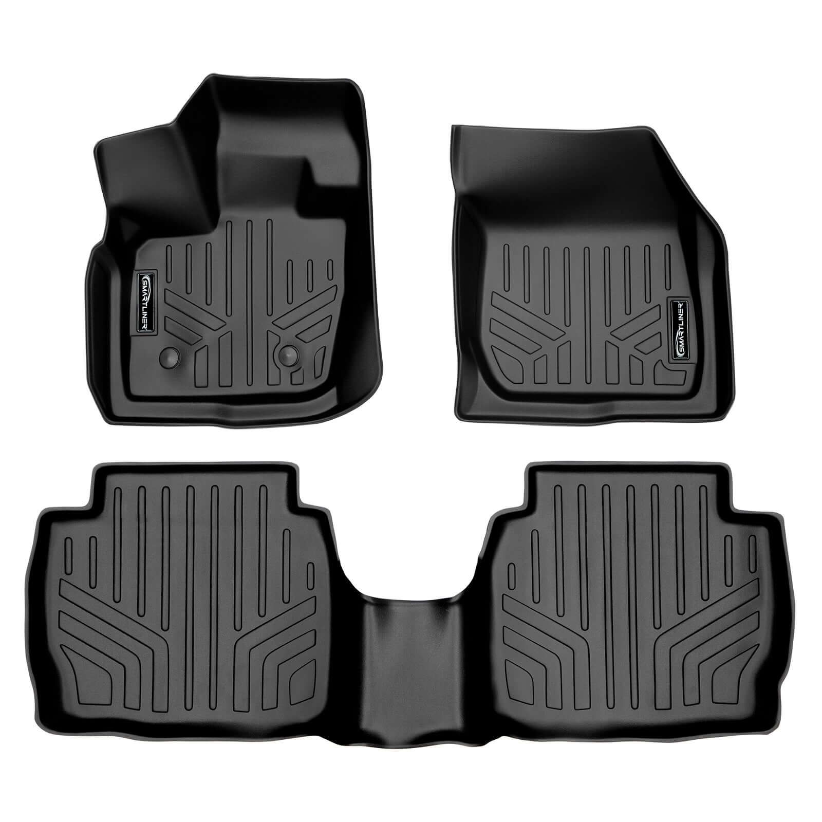 SMARTLINER Custom Fit Floor Liners For 2017-2020 Ford Fusion (No Hybrid or Plug-In Models)