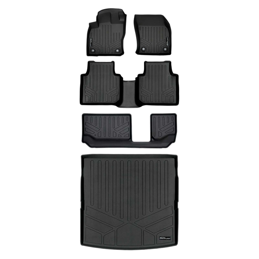 SMARTLINER Custom Fit Floor Liners For 2018-2024 Volkswagen Tiguan (7 Passenger)