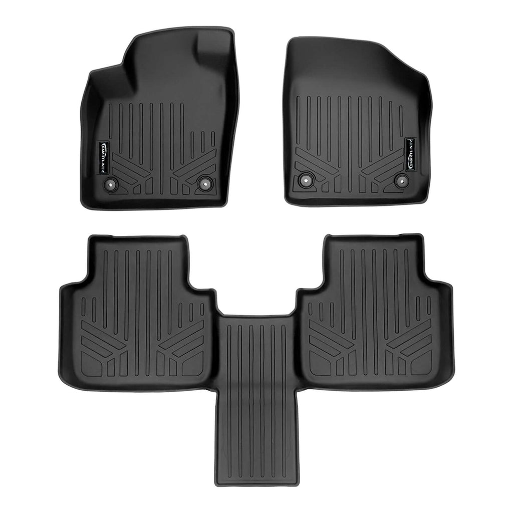 SMARTLINER Custom Fit Floor Liners For 2018-2025 Atlas (with 2nd Row Bucket Seats)