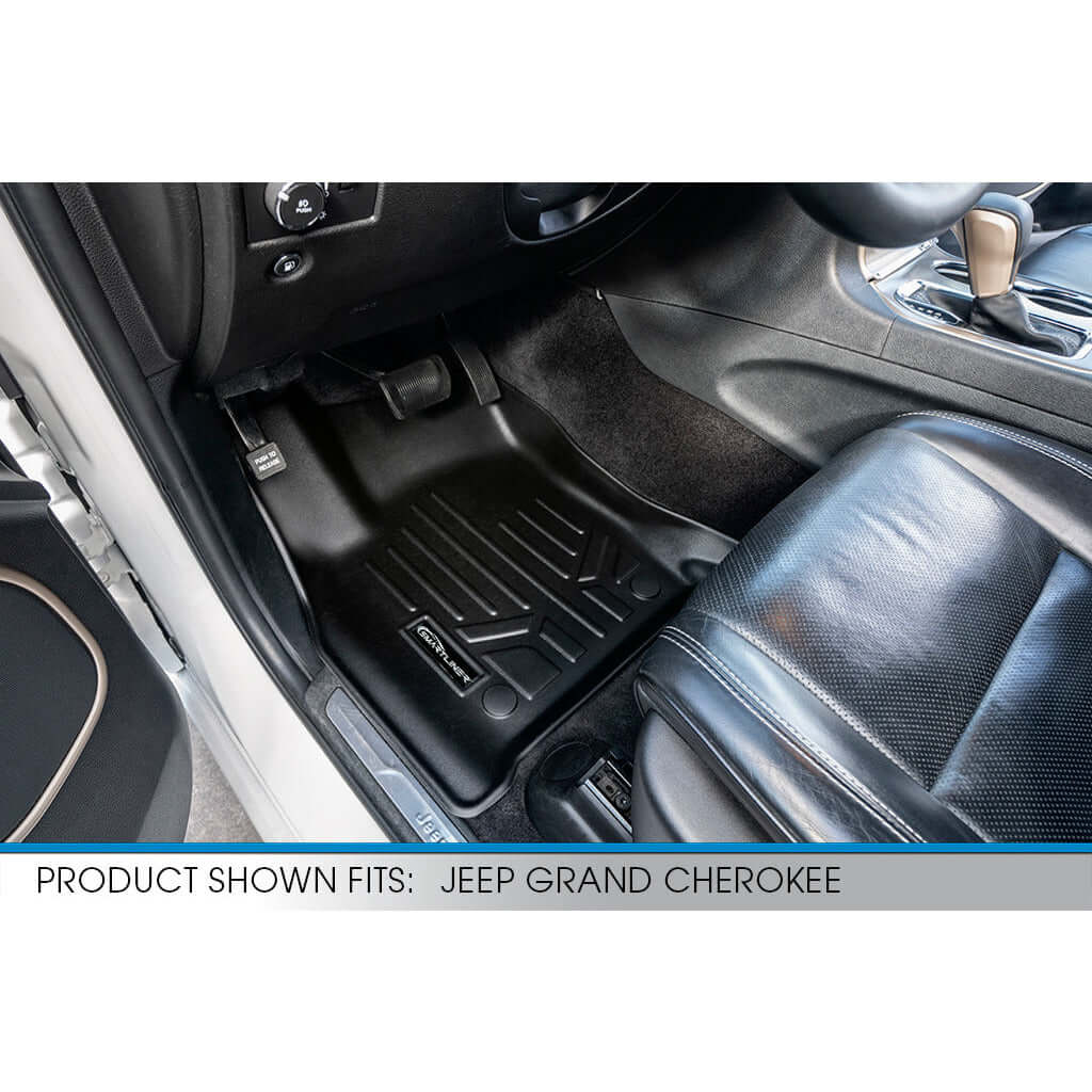 Smart Trim™ Custom Fit Floor Liners For 2016-2025 Dodge Durango (with 2nd Row Bench Seat)