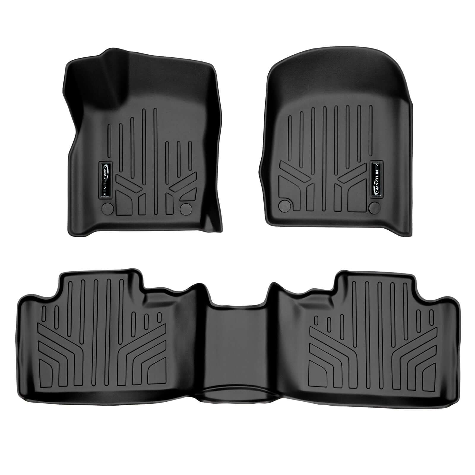 Smart Trim™ Custom Fit Floor Liners For 2016-2025 Dodge Durango (with 2nd Row Bucket Seats)