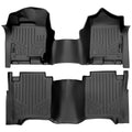 SMARTLINER Custom Fit Floor Liners For 2017-2024 Nissan Titan King Cab with 1st Row Bench Seat With OTH Coverage