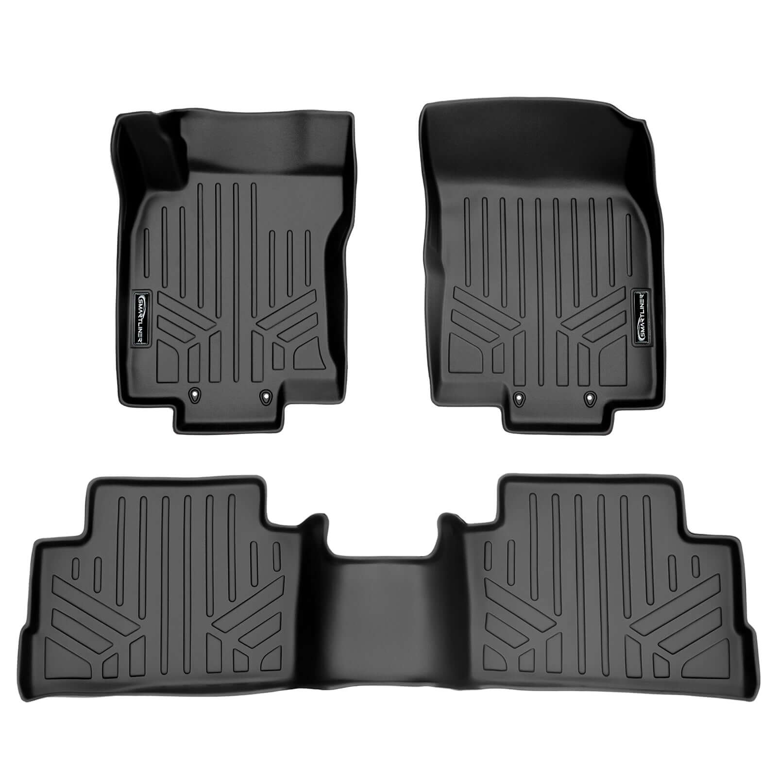 SMARTLINER Custom Fit Floor Liners For 2017-2024 Nissan Rogue Sport - Factory Cargo Tray in Highest Position (No S Models)