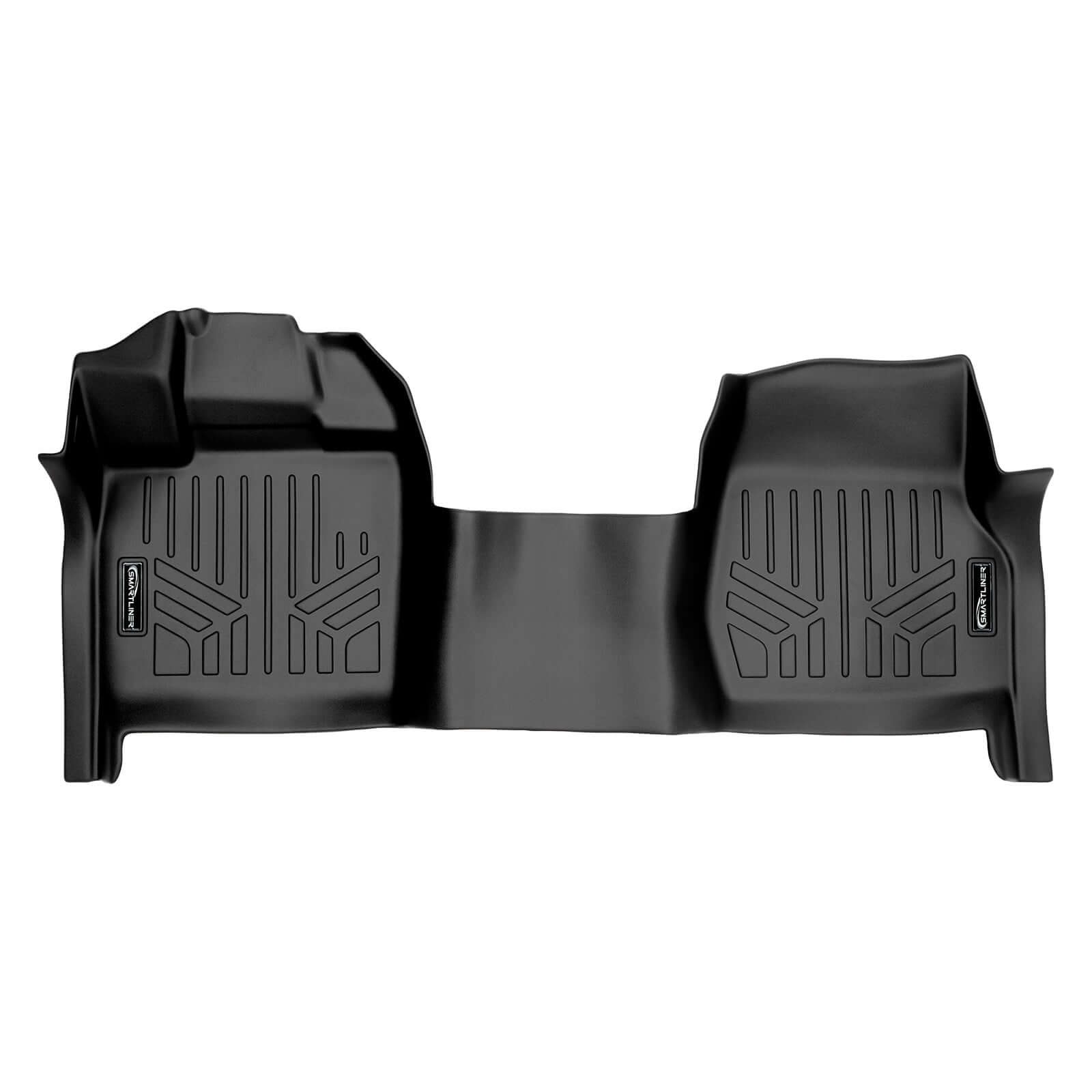 SMARTLINER Custom Fit Floor Liners For 2015-2025 Ford F-150 Regular Cab, No 4x4 Shifter, Vinyl Flooring with 1st Row Bench Seat with Over The Hump Coverage