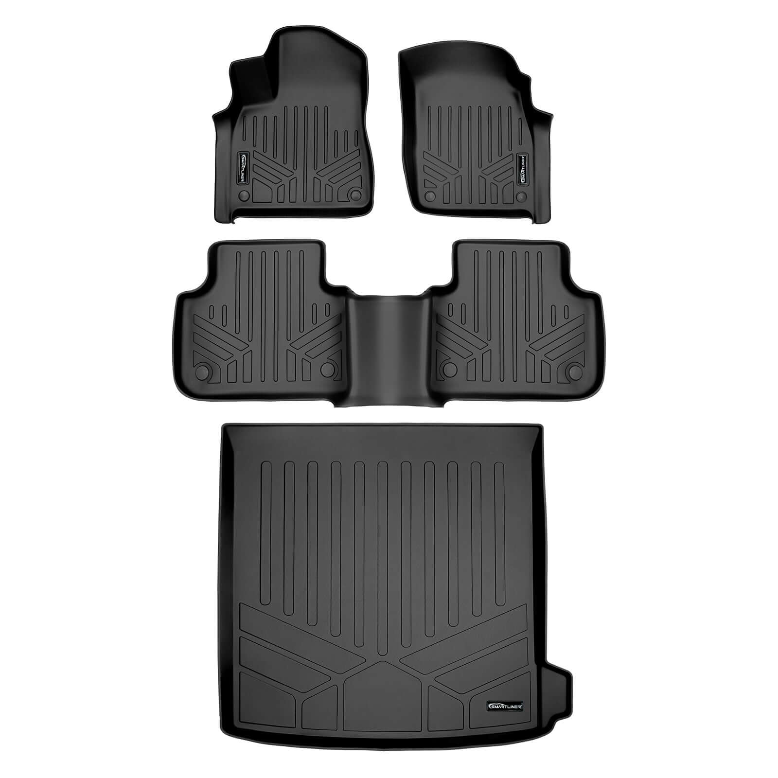 SMARTLINER Custom Fit Floor Liners For 2019 - 2025 Audi Q8 / 2024 - 2025 Q8 Sportback E-Tron