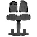 Smart Trim™ Custom Fit Floor Liners For 2019-2025 Subaru Ascent with 2nd Row Bench Seat and No Subwoofer in the Cargo Area
