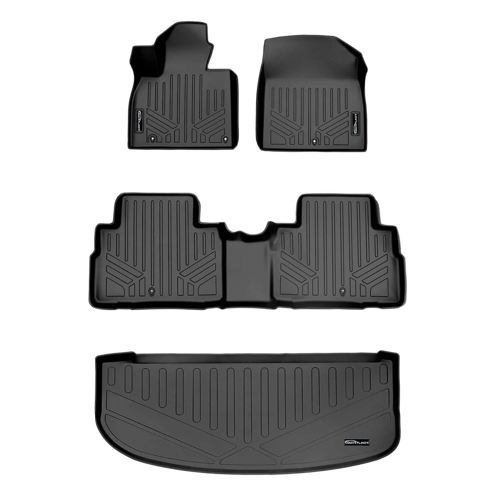 SMARTLINER Custom Fit Floor Liners For 2020-2025 Kia Telluride with 2nd Row Bench Seat