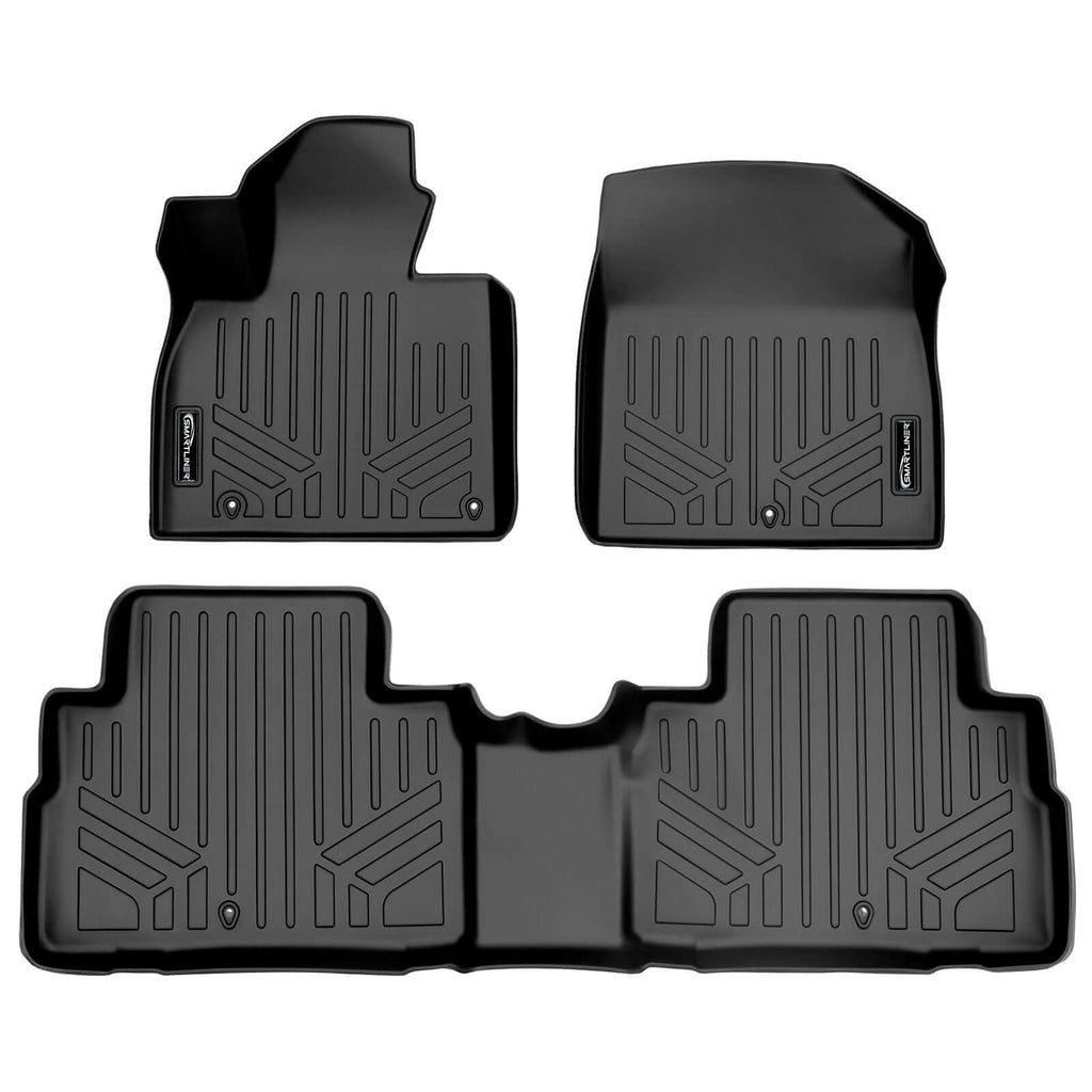 SMARTLINER Custom Fit Floor Liners For 2020-2025 Kia Telluride with 2nd Row Bucket Seats No Center Console and No In Between Coverage