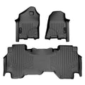 SMARTLINER Custom Fit Floor Liners For 19-21 Ram 1500 Quad Cab Vinyl Floor without Rear Underseat Storage Box