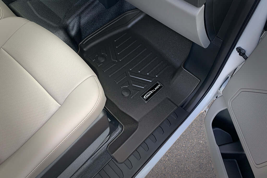 SMARTLINER Custom Fit Floor Liners For 2017-2025 SuperCab with Vinyl Flooring & Bucket Seats