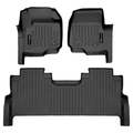 SMARTLINER Custom Fit Floor Liners For 2017-2025 Ford F-250/F-350 Super Crew Cab with Vinyl Flooring| 1st Row Bench Seat| No OTH Coverage| with Underseat Storage