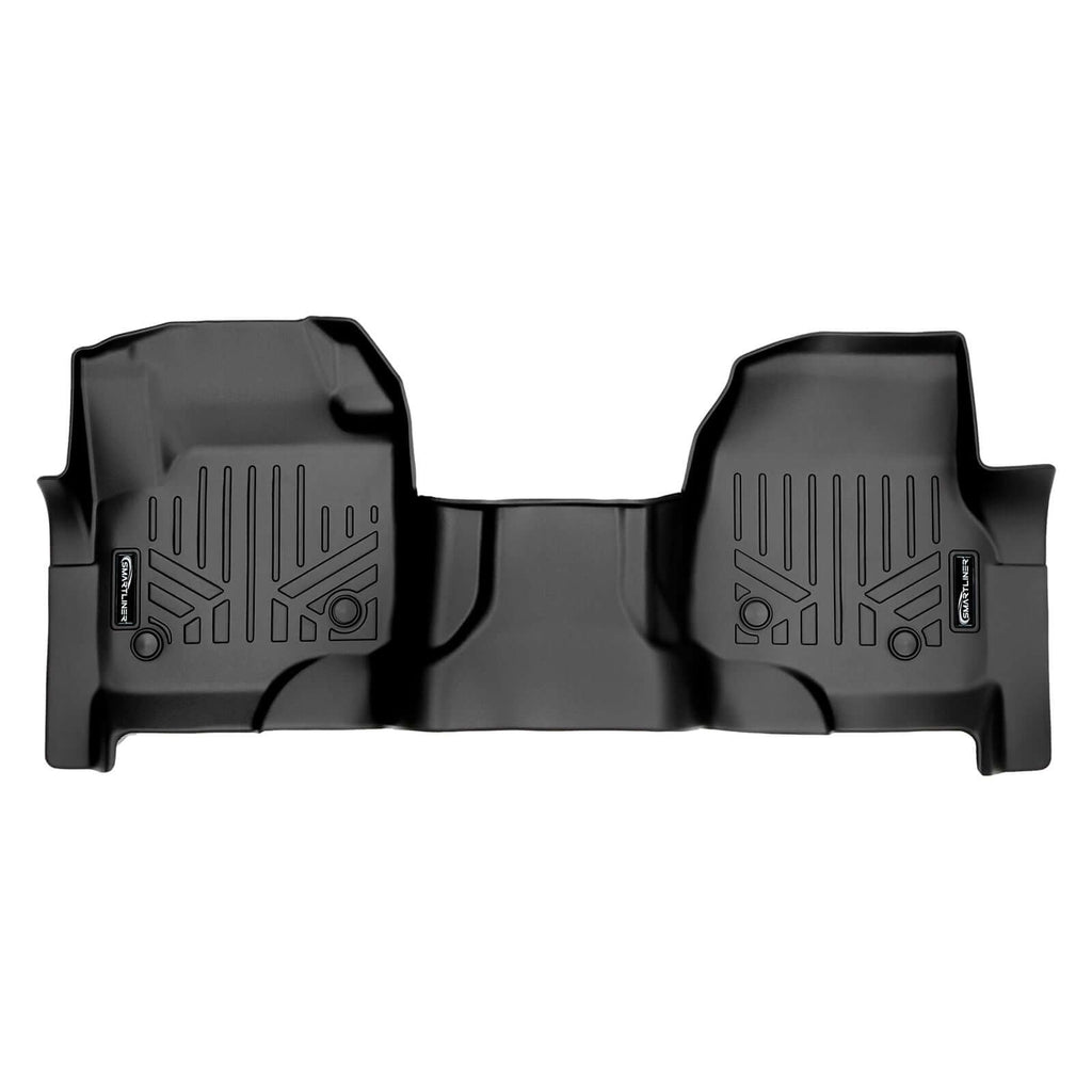SMARTLINER Custom Fit Floor Liners For 2017-2024 Ford Super Duty Crew with Vinyl Flooring With full first row coverage