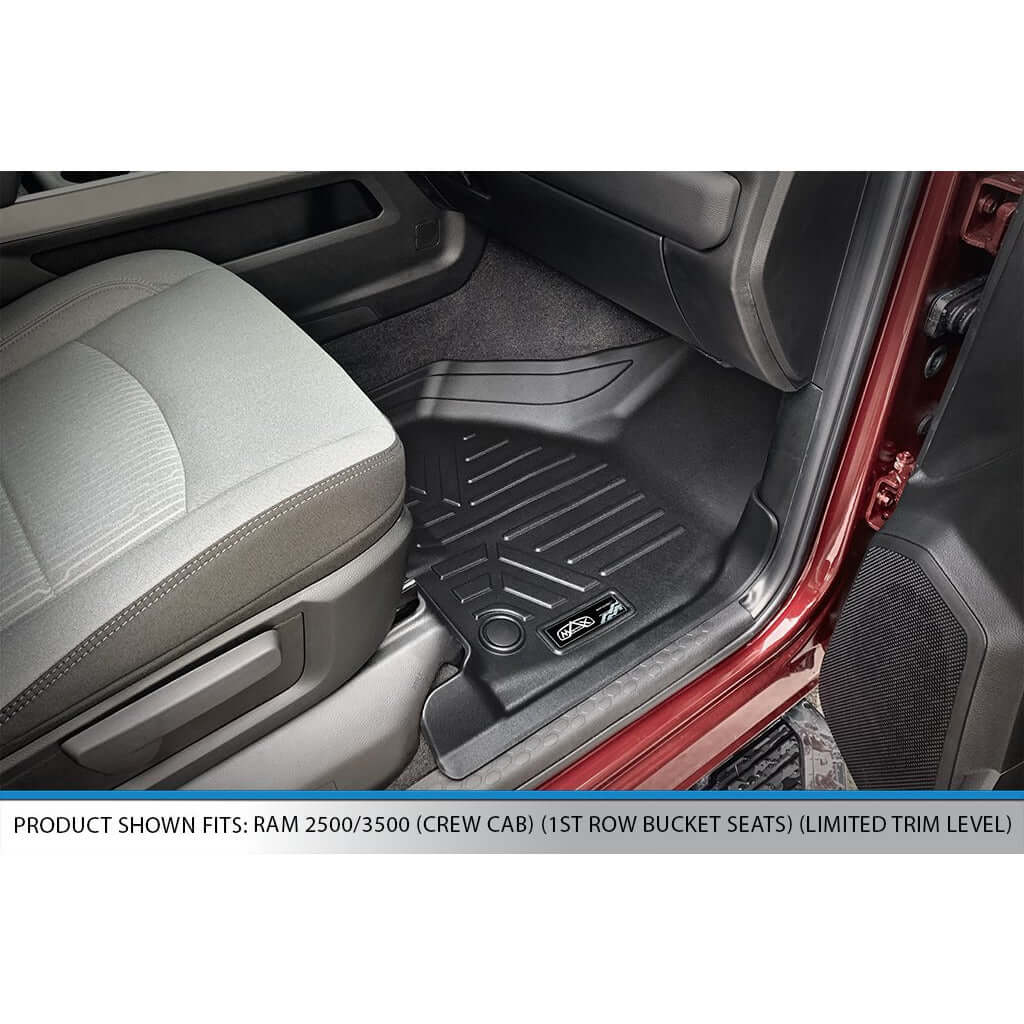 SMARTLINER Custom Fit Floor Liners For 2019-2025 Ram 2500/3500 Crew Cab with Limited Trim 1st Row Bucket Seats