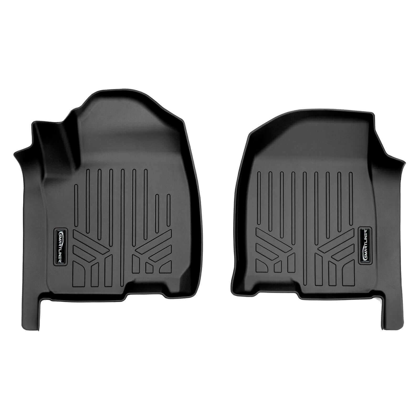 SMARTLINER Custom Fit Floor Liners Compatible With 2020-2025 Chevrolet Silverado 2500 HD | 3500 HD (Crew Cab|Vinyl Flooring|1st Row Bench Seat|Without Over the Hump Coverage|without 2nd Row Underseat Storage)
