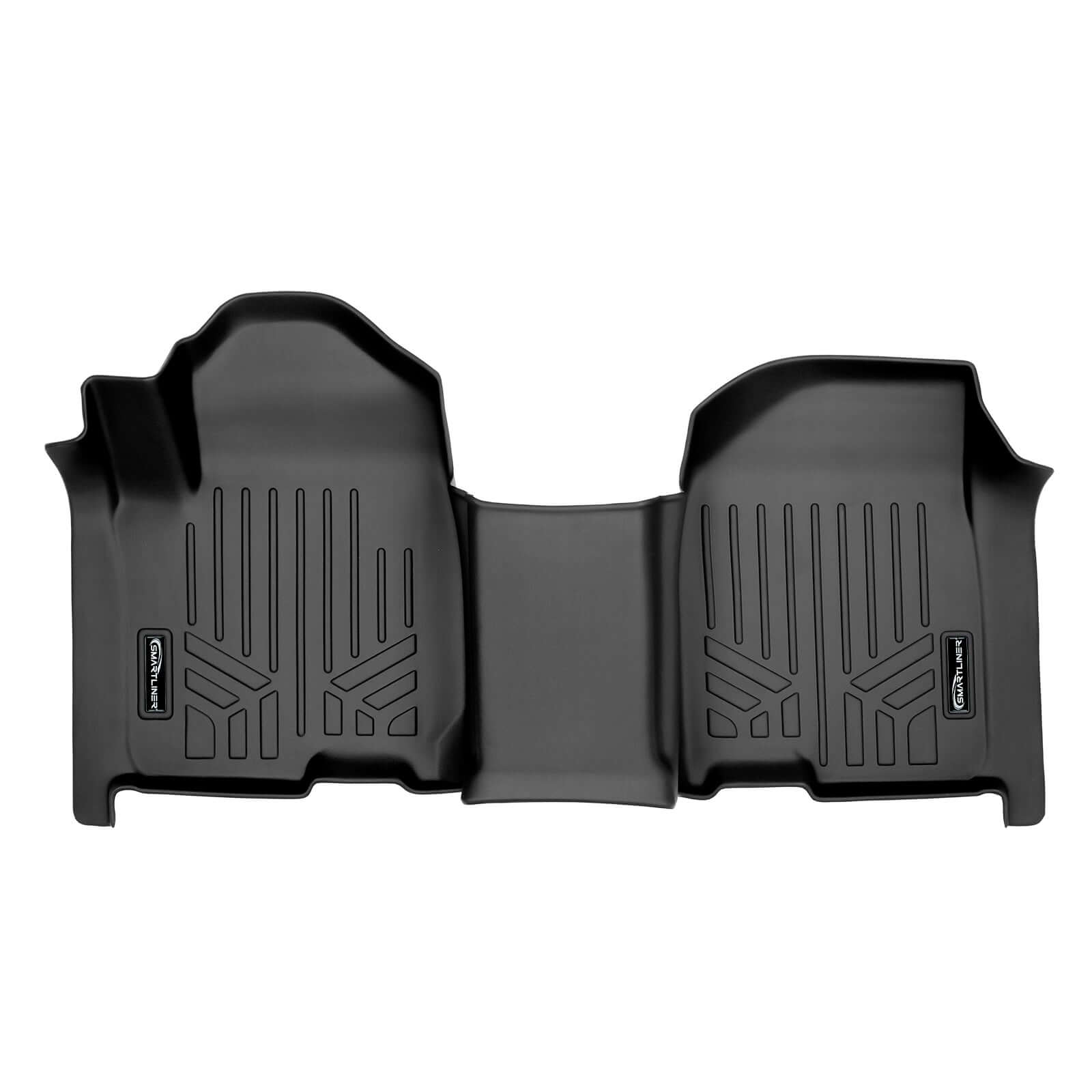 SmartCoverage™ Custom Fit Floor Liners For 2019-2024 Chevrolet Silverado 1500 Crew Cab With 1st Row Bench Seat (with OTH Coverage) and Vinyl Flooring without the 2nd Row Underseat Storage