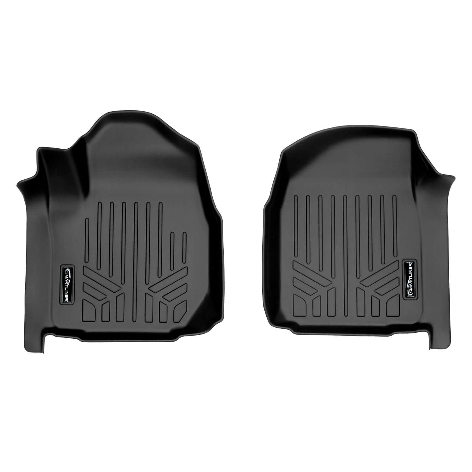 SMARTLINER Custom Fit Floor Liners For 2020-2025 Chevrolet Silverado 2500 HD | 3500 HD /  GMC Sierra 1500 (Regular Cab With Vinyl Flooring And Without OTH Coverage)