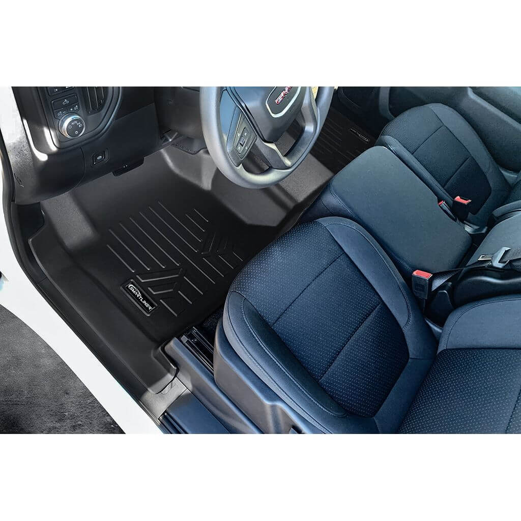 SMARTLINER Custom Fit Floor Liners For 2019-2025 Chevrolet Silverado 1500 Regular Cab (With 1st Row Hump Coverage)