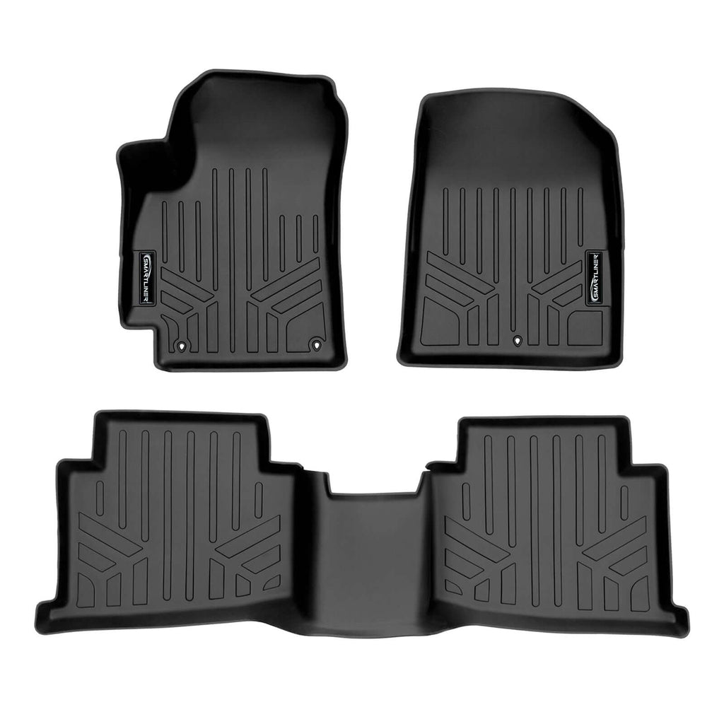 SMARTLINER All Weather Protection Custom Fit Black Cargo Liner Compatible With 2024 - 2025 Kia Seltos with Cargo Area in Upper Position with Subwoofer