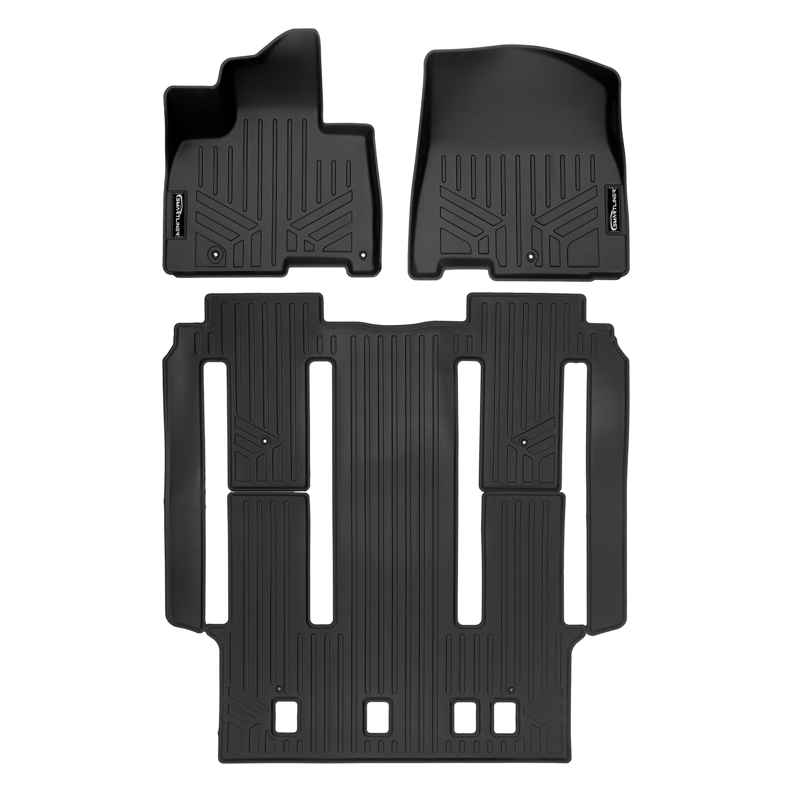 SMARTLINER Custom Fit Floor Liners For 2022-2025 Kia Carnival (7 Passenger Models Without 2nd Row VIP Seats)