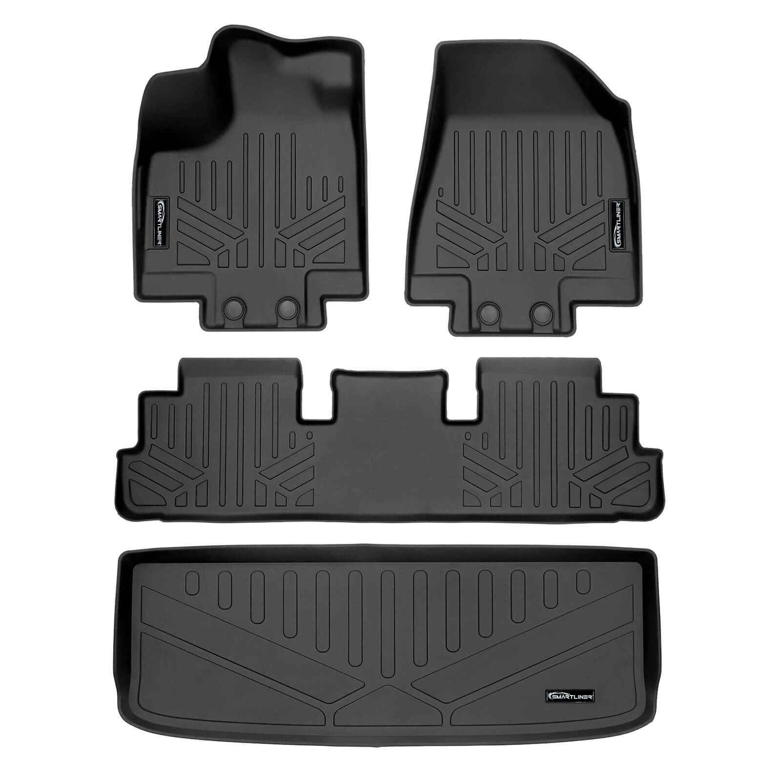 SMARTLINER Custom Fit Floor Liners For 2022-2025 Nissan Pathfinder (7 Passenger)