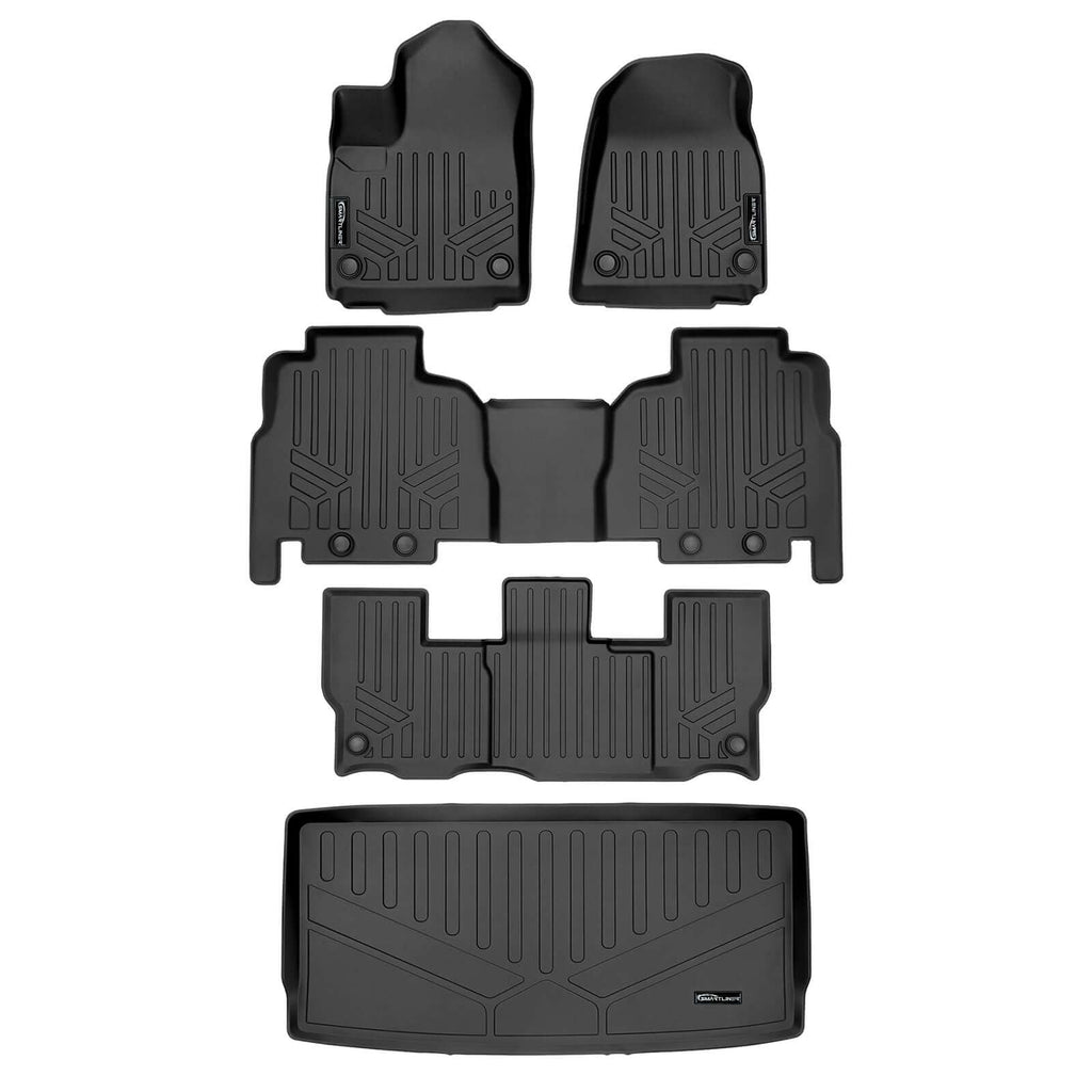 SMARTLINER Custom Fit Floor Liners For 2022-2025 Jeep Wagoneer (8 Passenger Model)