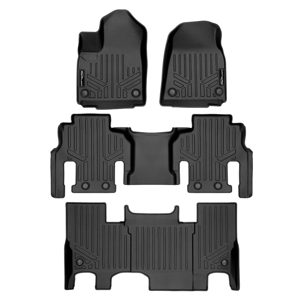 SMARTLINER Custom Fit Floor Liners For 2023-2025 Jeep Wagoneer L (7 Passenger Model)