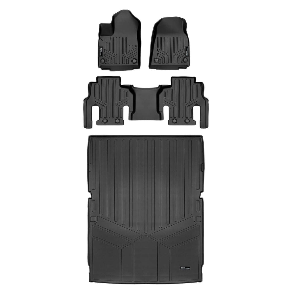 SMARTLINER Custom Fit Floor Liners For 2023-2025 Jeep Grand Wagoneer L (7 Passenger Model)