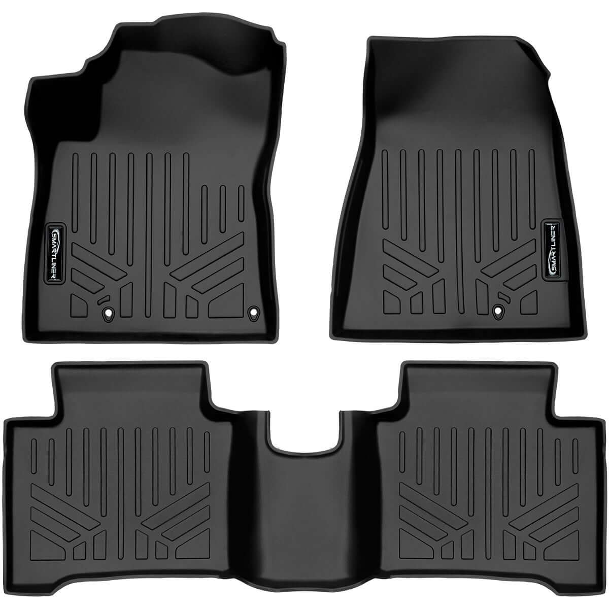SMARTLINER Custom Fit Floor Liners For 2023-2025 Kia Niro Hybrid (Does NOT fit PHEV Models)(With Dual Cargo Tray)