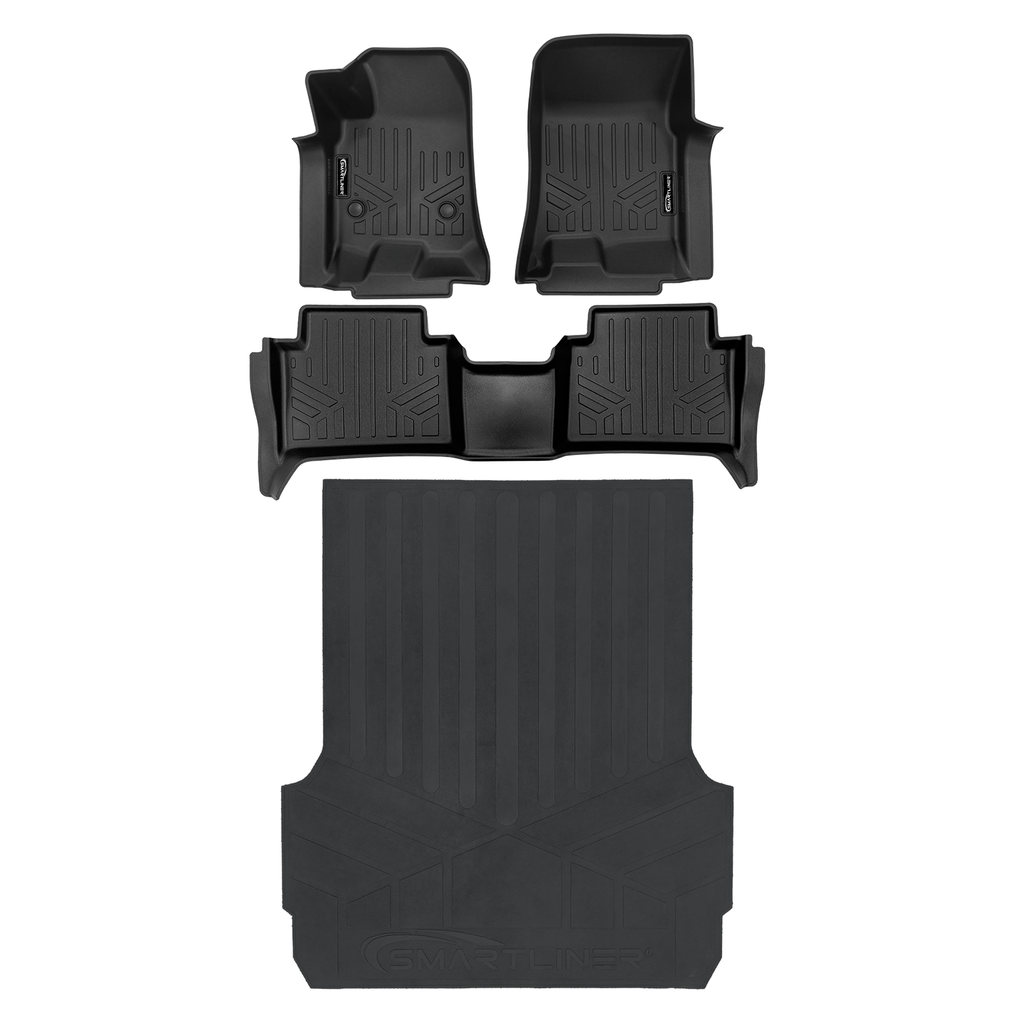 SMARTLINER Custom Fit Floor Liners For 2023-2025 Chevrolet Colorado (Only Fits Crew Cabs with Carpeted Flooring)