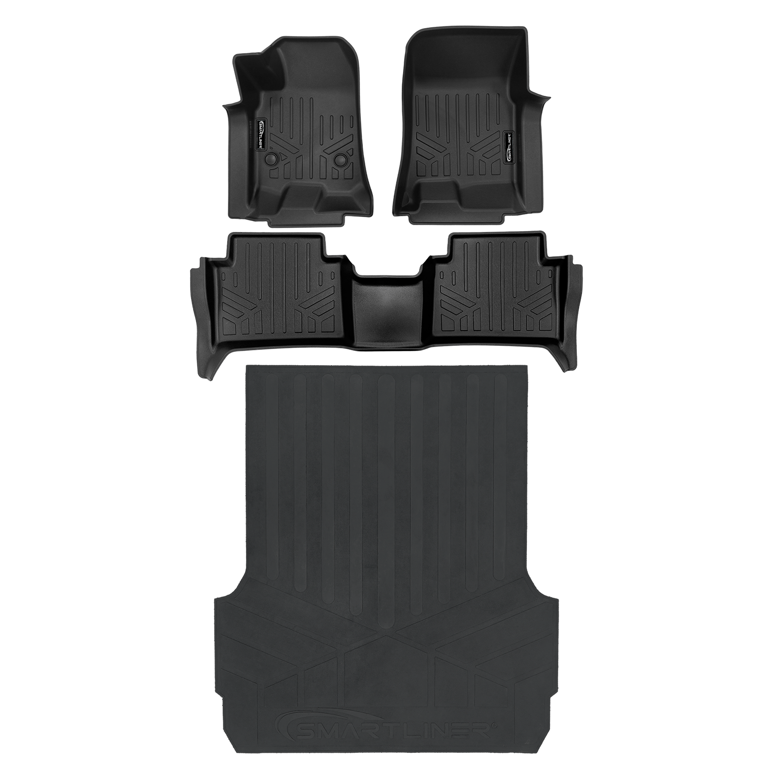 SMARTLINER Custom Fit Floor Liners For 2023-2025 GMC Canyon (Only Fits Crew Cabs with Carpeted Flooring)