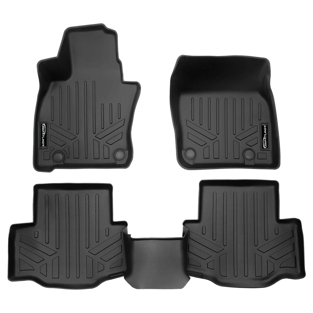 SMARTLINER Custom Fit Floor Liners For 2024-2025 Mazda CX-90 (Only Fits 2nd Row Bucket Seats With No Center Console)
